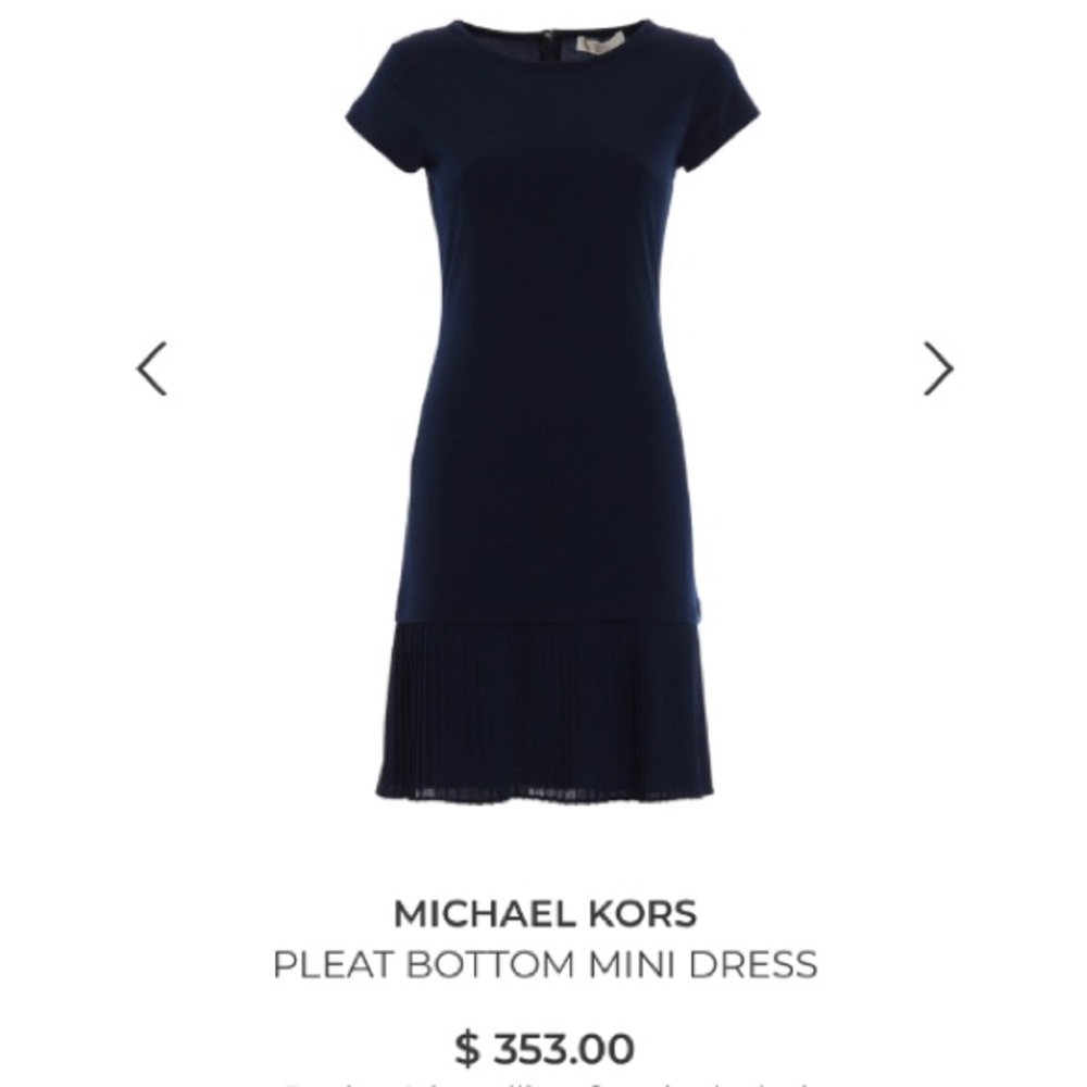 💙MICHAEL KORS 💙PLEAT BOTTOM MINI DRESS💙